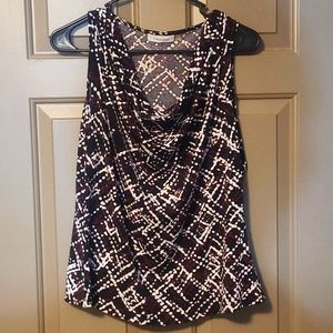 Calvin Kline drape neck shirt large